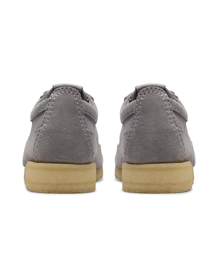 CLARKS ORIGINALS MENS WALLABEE TOR TRAINERS STEEL GREY SUEDE-Designer Outlet Sales