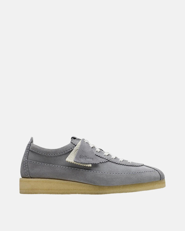 CLARKS ORIGINALS MENS WALLABEE TOR TRAINERS STEEL GREY SUEDE-Designer Outlet Sales