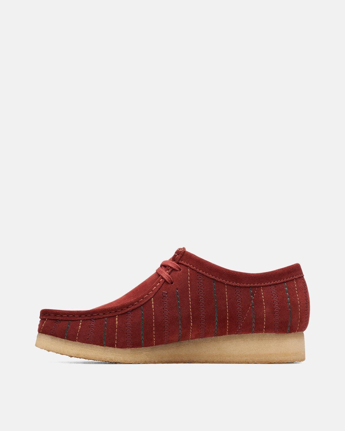 CLARKS ORIGINALS WALLABEE SHOES BURGUNDY COMBI – CLARKS-26174512-UK7 | Studio DOS by Designer Outlet Sales