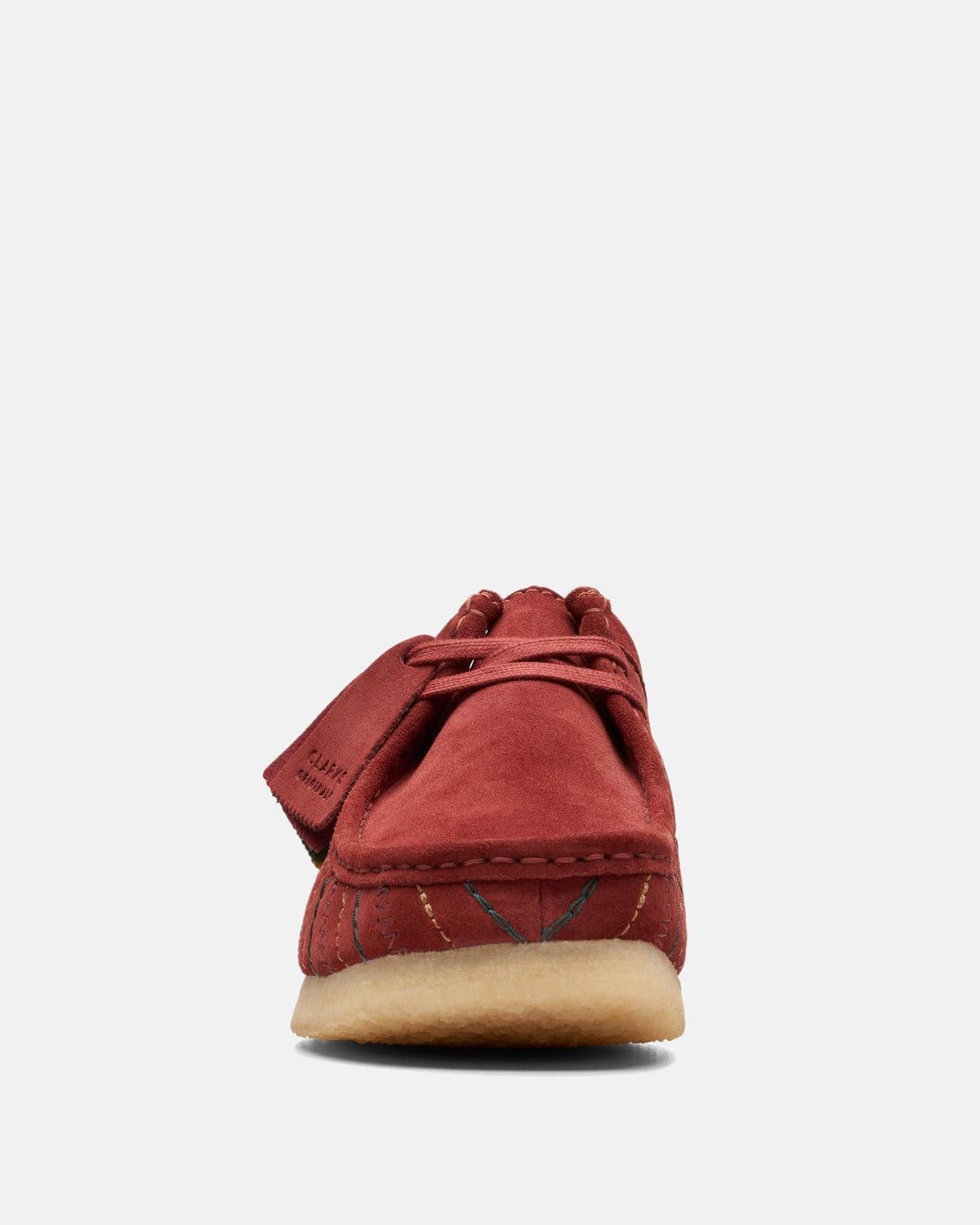CLARKS ORIGINALS WALLABEE SHOES BURGUNDY COMBI – CLARKS-26174512-UK7 | Studio DOS by Designer Outlet Sales