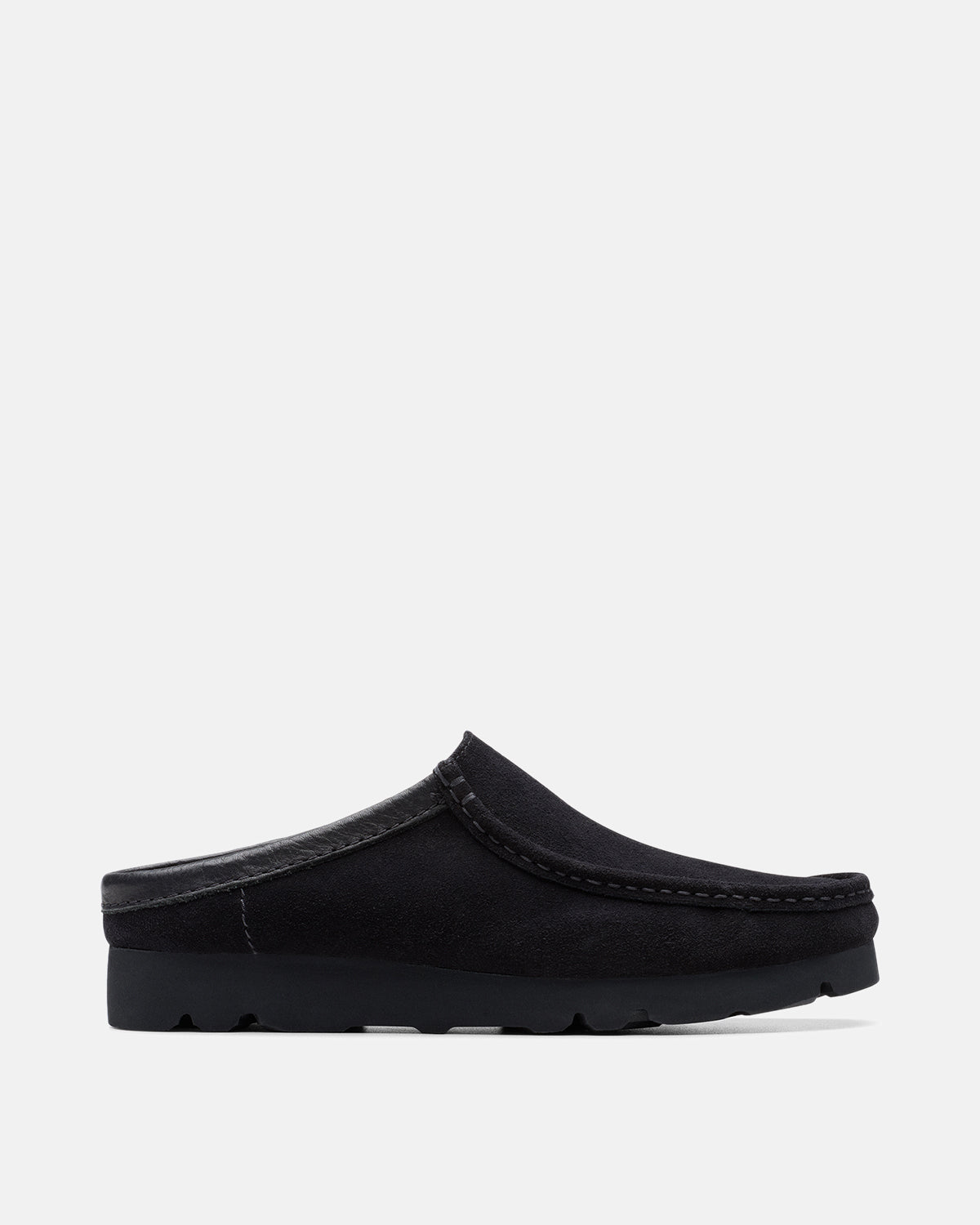 CLARKS ORIGINALS WALLABEE SLIP SHOES BLACK SUEDE – CLARKS-26180443-UK7 | Studio DOS by Designer Outlet Sales