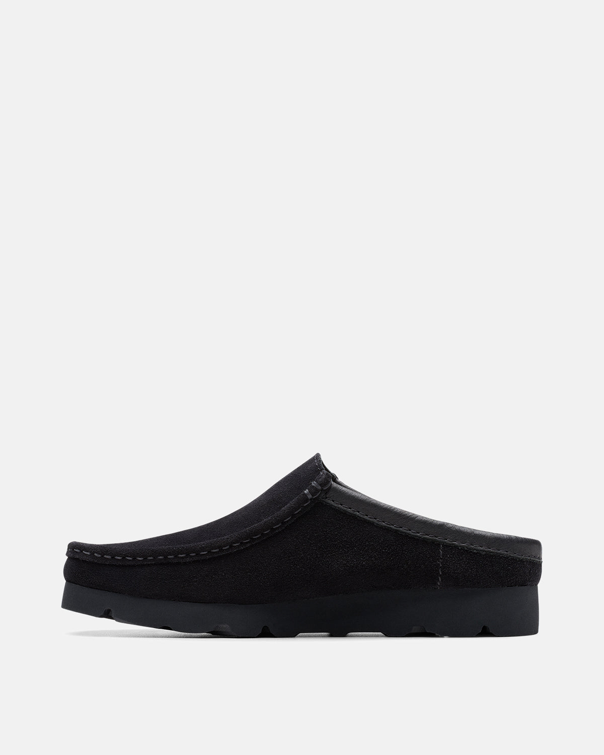 CLARKS ORIGINALS WALLABEE SLIP SHOES BLACK SUEDE – CLARKS-26180443-UK7 | Studio DOS by Designer Outlet Sales