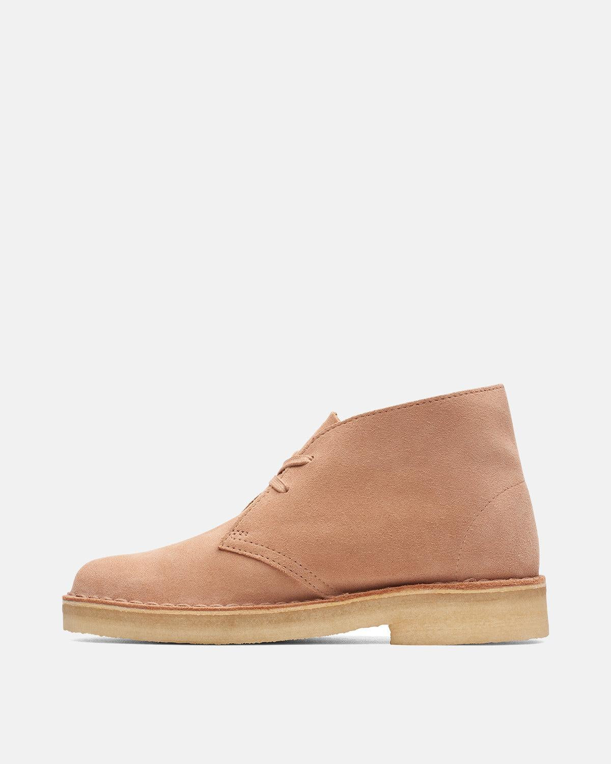 CLARKS ORIGINALS WOMENS DESERT BOOTS WARM BEIGE SUEDE – CLARKS-26173214-UK4 | Studio DOS by Designer Outlet Sales