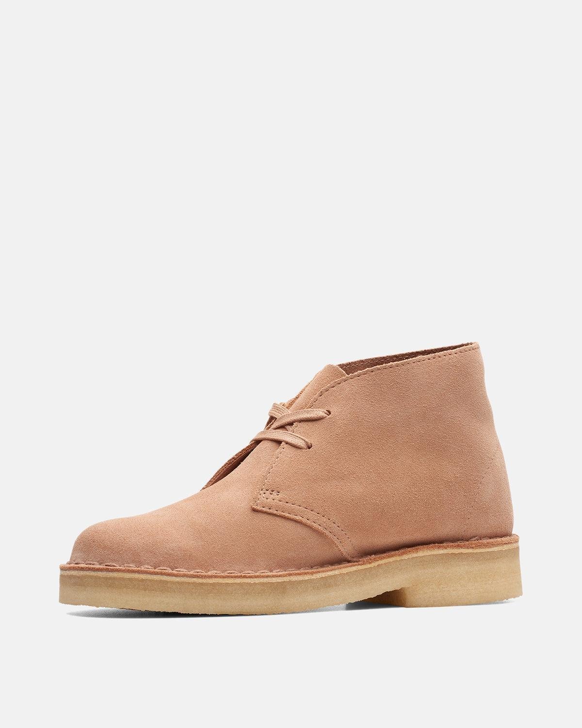CLARKS ORIGINALS WOMENS DESERT BOOTS WARM BEIGE SUEDE – CLARKS-26173214-UK4 | Studio DOS by Designer Outlet Sales