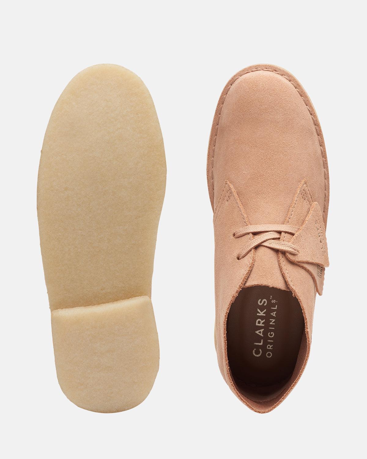 CLARKS ORIGINALS WOMENS DESERT BOOTS WARM BEIGE SUEDE – CLARKS-26173214-UK4 | Studio DOS by Designer Outlet Sales