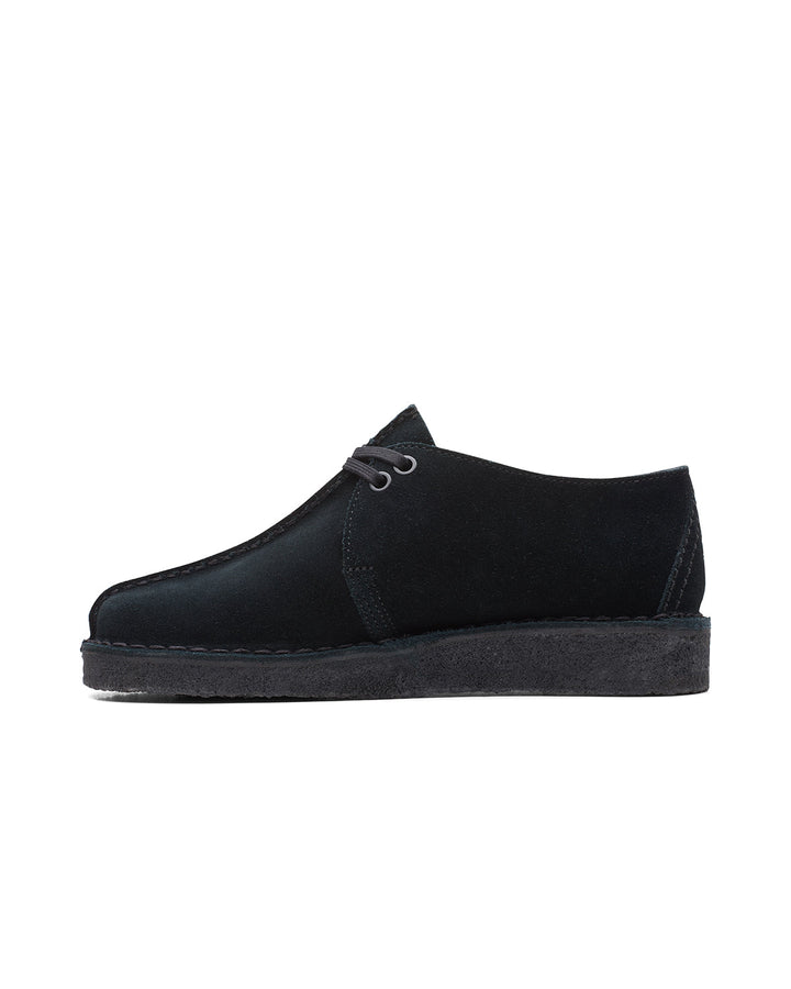 CLARKS ORIGINALS WOMENS DESERT TREK SHOES BLACK SUEDE-Designer Outlet Sales