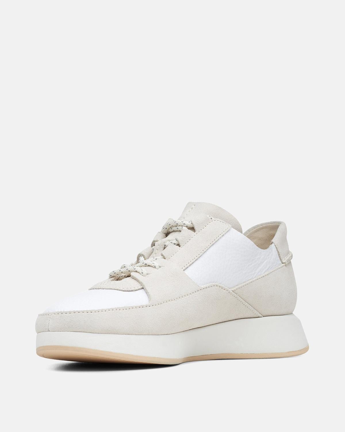 CLARKS ORIGINALS WOMENS KIOWA PACE TRAINERS WHITE COMBI – CLARKS-26148464-UK4 | Studio DOS by Designer Outlet Sales