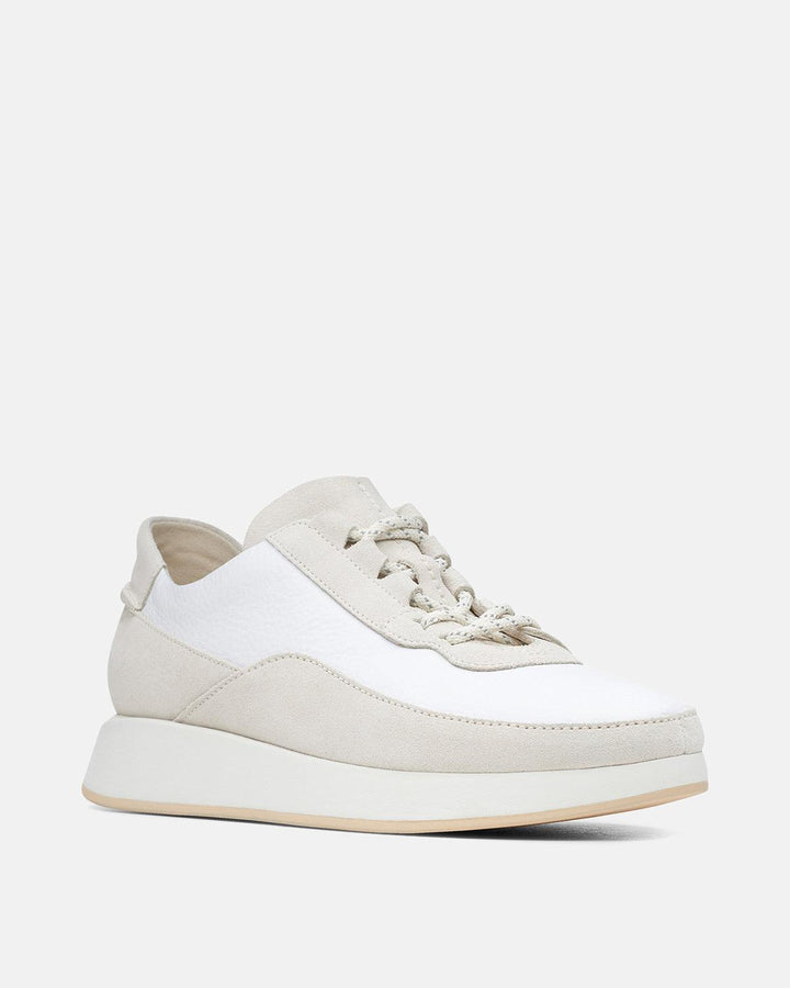 CLARKS ORIGINALS WOMENS KIOWA PACE TRAINERS WHITE COMBI-Designer Outlet Sales