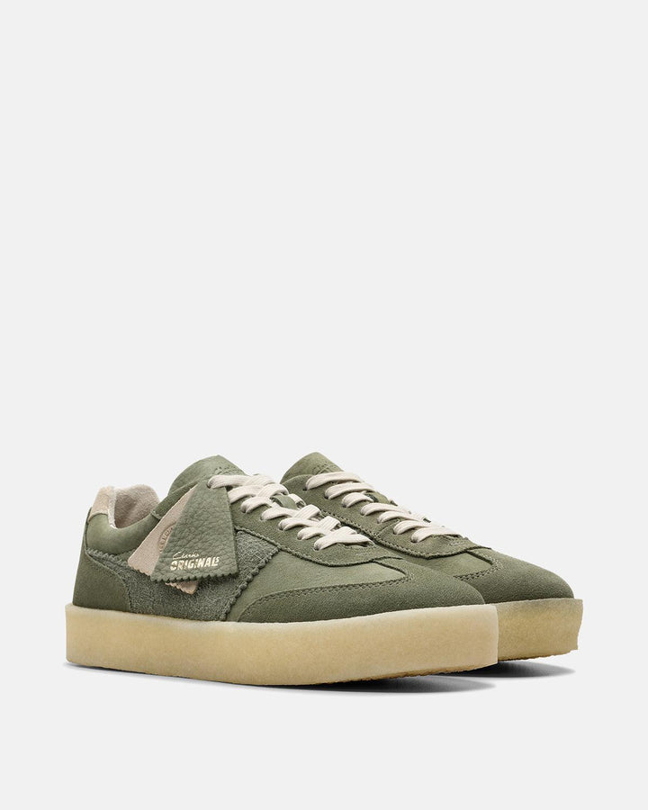 CLARKS ORIGINALS WOMENS TOR 80 TRAINERS KHAKI GREEN-Designer Outlet Sales