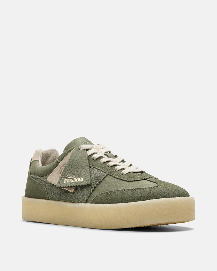 CLARKS ORIGINALS WOMENS TOR 80 TRAINERS KHAKI GREEN-Designer Outlet Sales