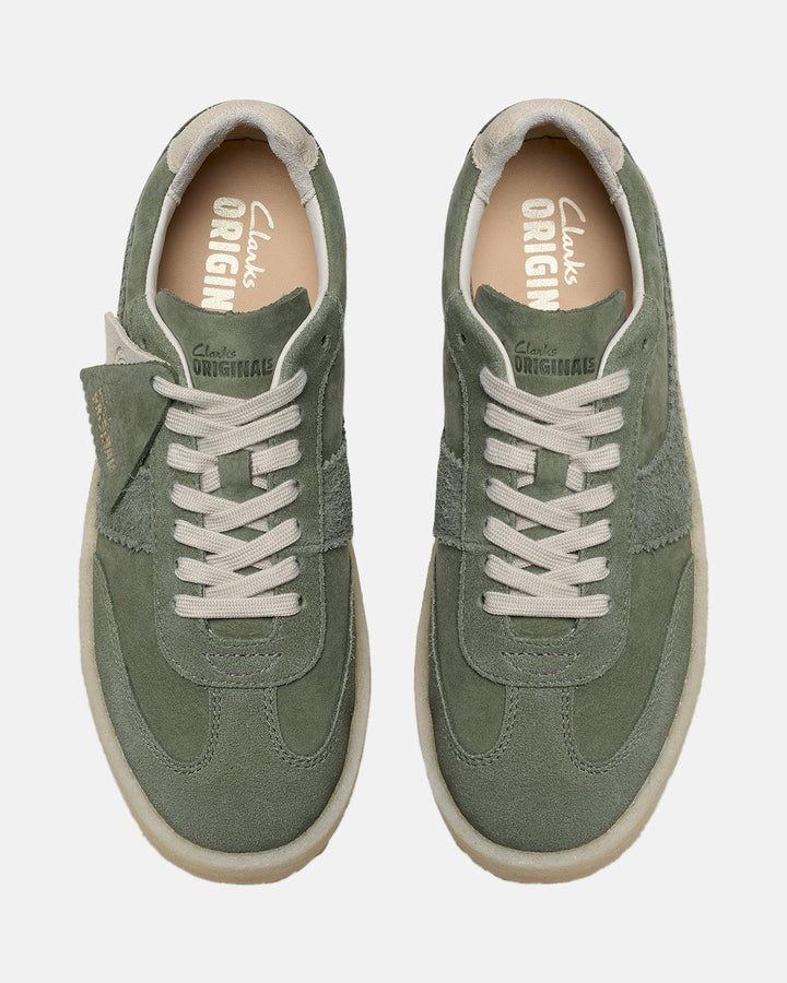 CLARKS ORIGINALS WOMENS TOR 80 TRAINERS KHAKI GREEN-Designer Outlet Sales
