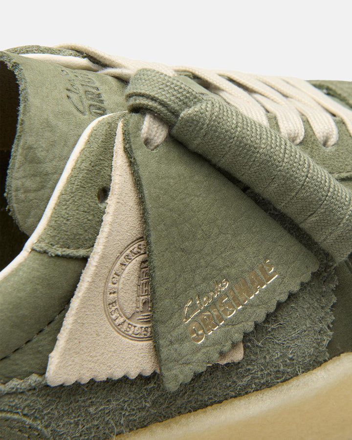 CLARKS ORIGINALS WOMENS TOR 80 TRAINERS KHAKI GREEN-Designer Outlet Sales