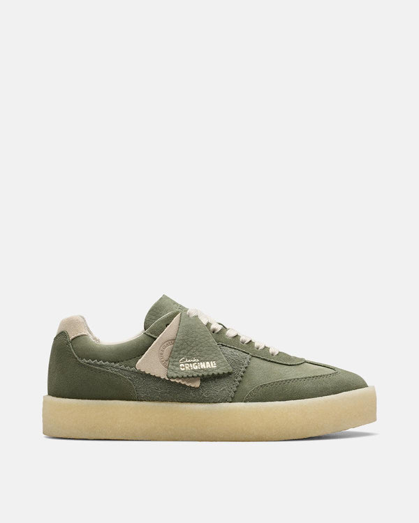 CLARKS ORIGINALS WOMENS TOR 80 TRAINERS KHAKI GREEN-Designer Outlet Sales
