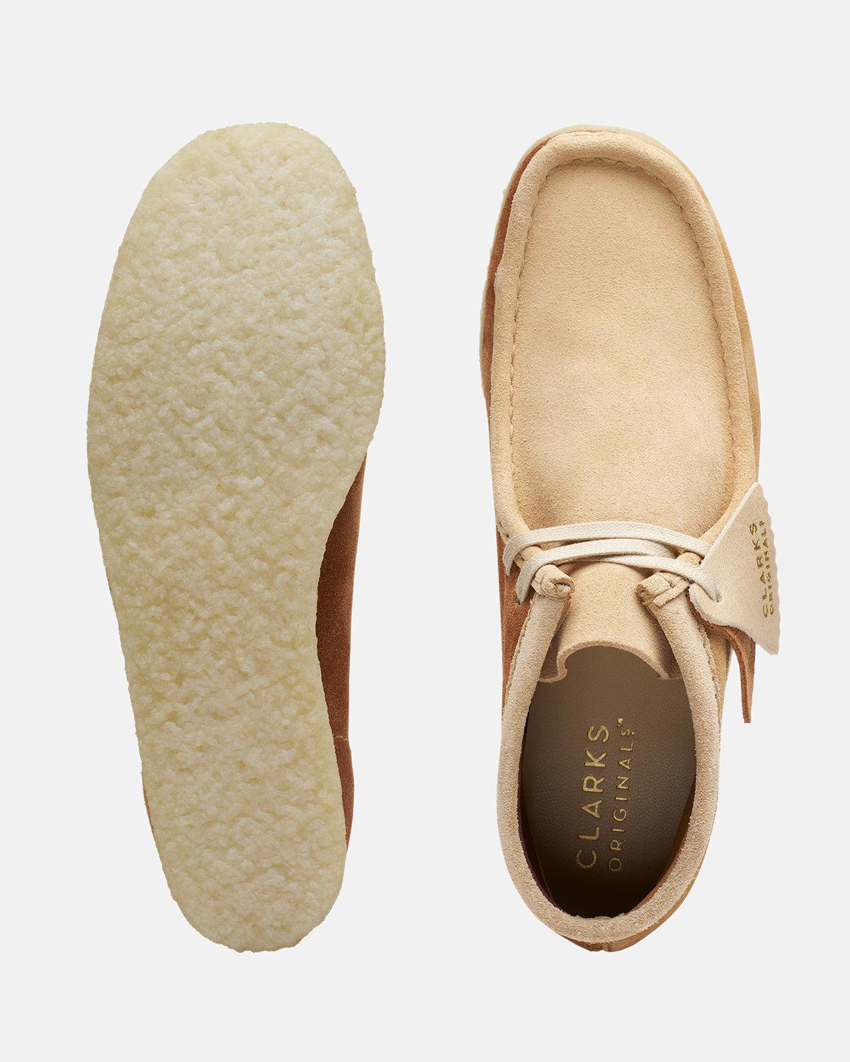 CLARKS ORIGINALS WOMENS WALLABEE BOOTS TAN COMBI – CLARKS-26169841-UK4 | Studio DOS by Designer Outlet Sales