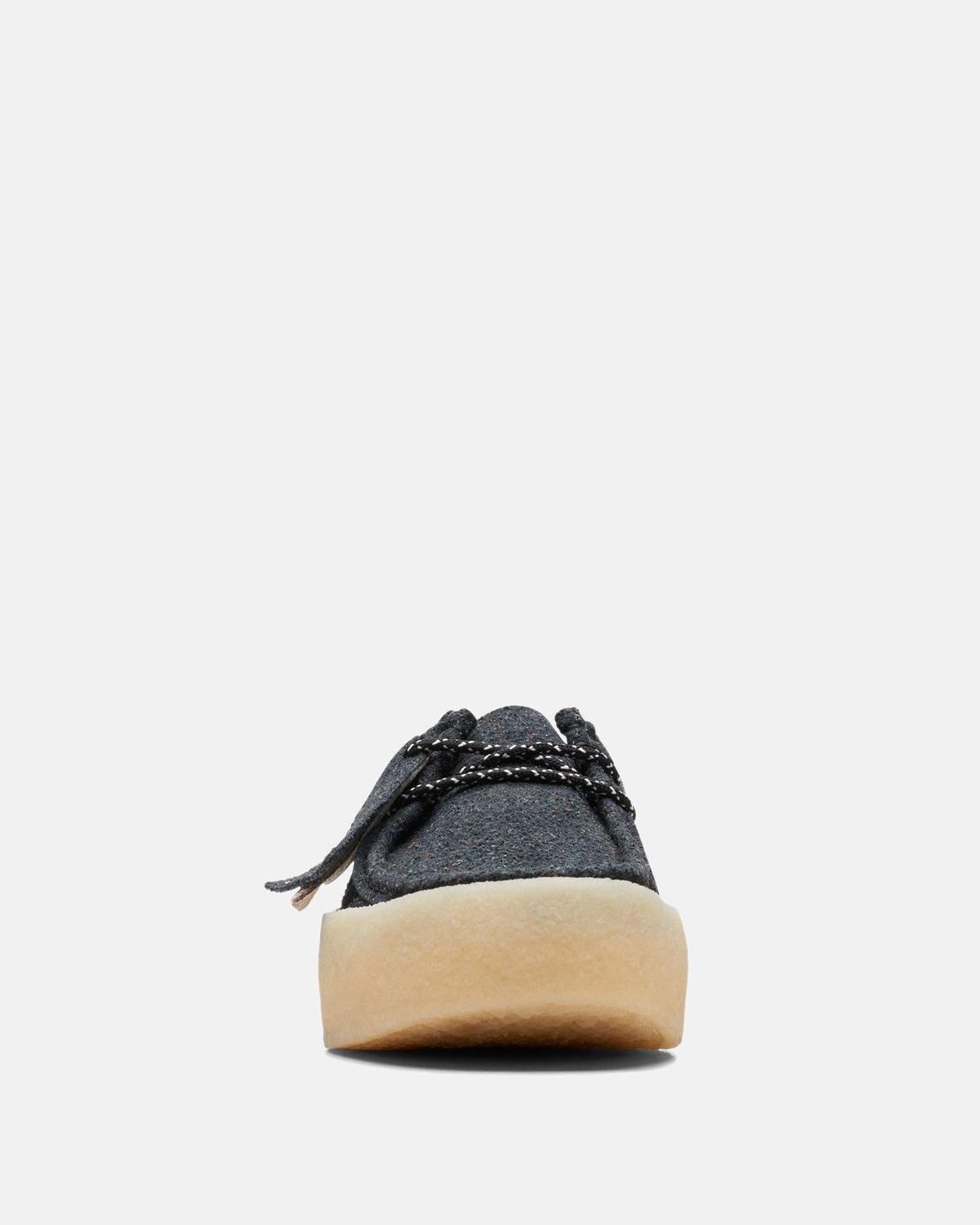CLARKS ORIGINALS WOMENS WALLABEE CUP LO SHOES BLACK ECO SUEDE – CLARKS-26171854-UK3 | Studio DOS by Designer Outlet Sales