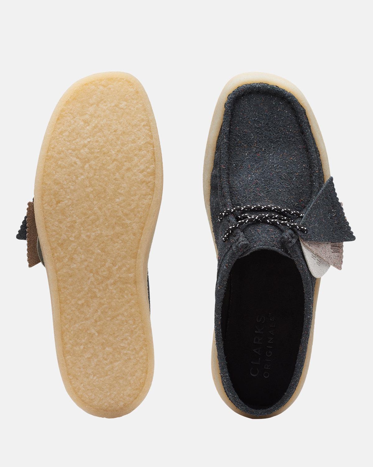 CLARKS ORIGINALS WOMENS WALLABEE CUP LO SHOES BLACK ECO SUEDE – CLARKS-26171854-UK3 | Studio DOS by Designer Outlet Sales