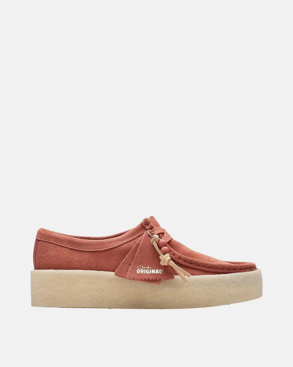 CLARKS ORIGINALS WOMENS WALLABEE CUP SHOES TERRACOTTA SUEDE