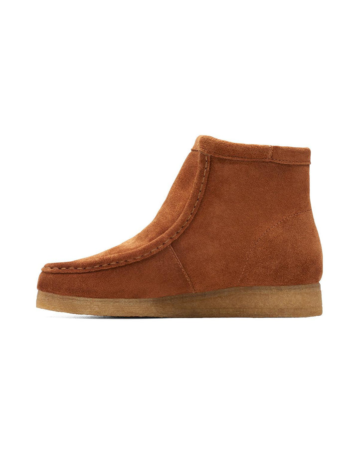 CLARKS ORIGINALS WOMENS WALLABEE HI BOOTS CARAMEL WLINED-Designer Outlet Sales