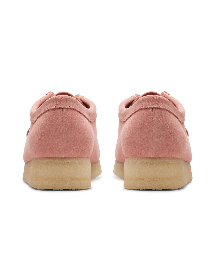 CLARKS ORIGINALS WOMENS WALLABEE SHOES BLUSH PINK SUEDE-Designer Outlet Sales