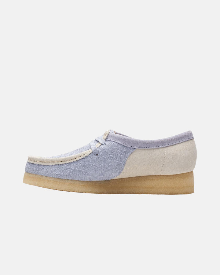 CLARKS ORIGINALS WOMENS WALLABEE SHOES CLOUD GREY COMBI-Designer Outlet Sales