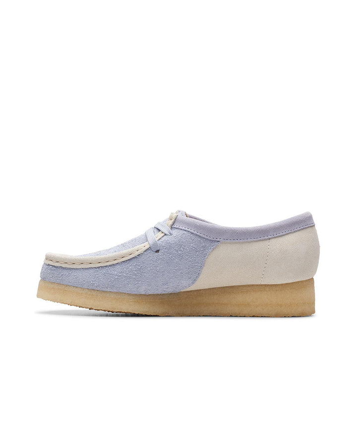 CLARKS ORIGINALS WOMENS WALLABEE SHOES CLOUD GREY COMBI-Designer Outlet Sales