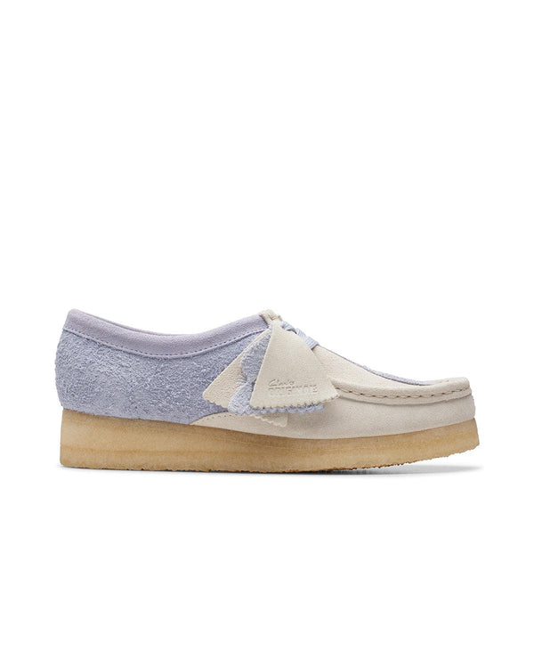 CLARKS ORIGINALS WOMENS WALLABEE SHOES CLOUD GREY COMBI-Designer Outlet Sales