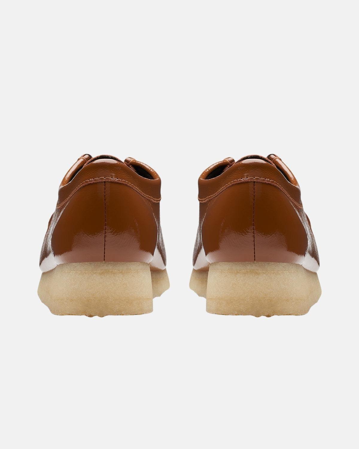 CLARKS ORIGINALS WOMENS WALLABEE SHOES DUSK BROWN PATENT – CLARKS-26176553-UK3 | Studio DOS by Designer Outlet Sales