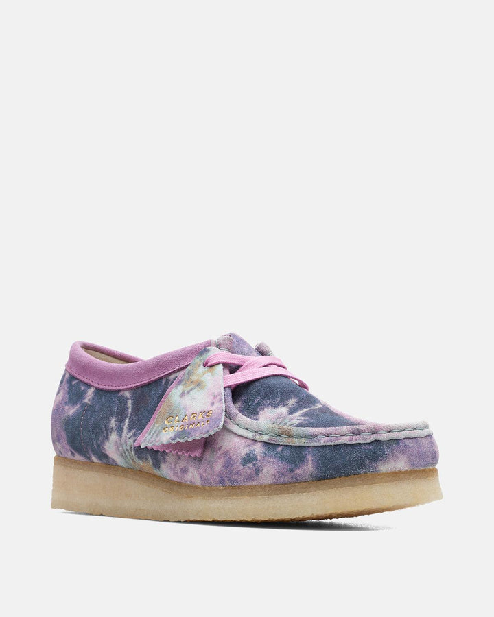 CLARKS ORIGINALS WOMENS WALLABEE SHOES MULTI TIE DYE-Designer Outlet Sales