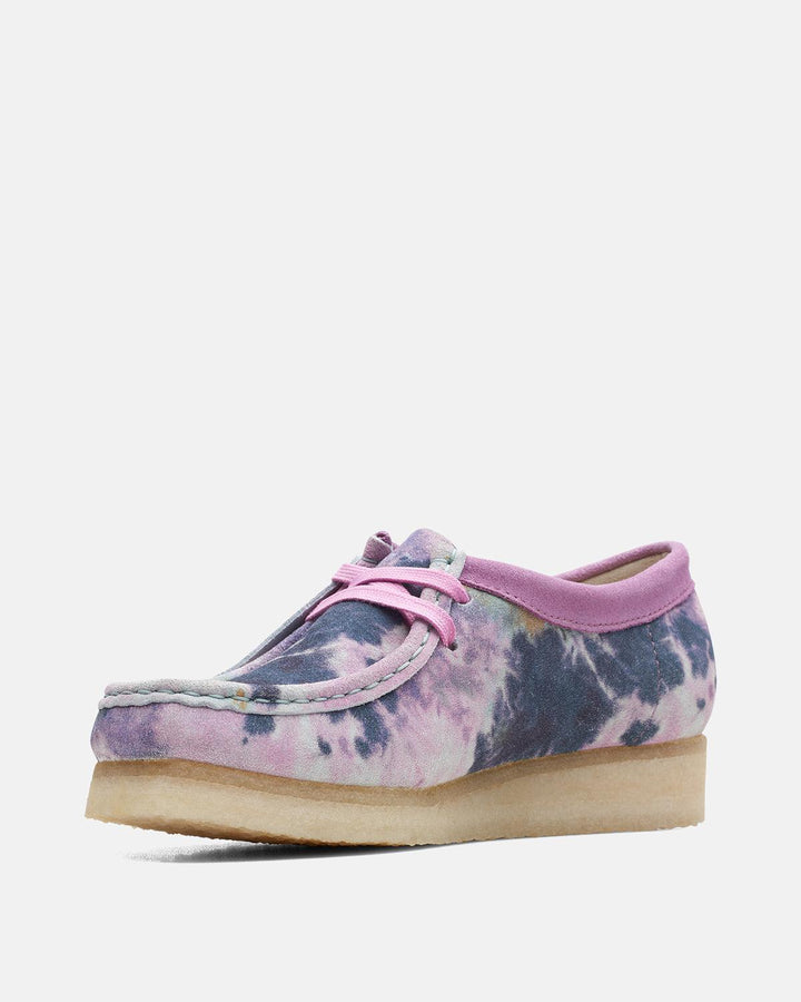 CLARKS ORIGINALS WOMENS WALLABEE SHOES MULTI TIE DYE-Designer Outlet Sales