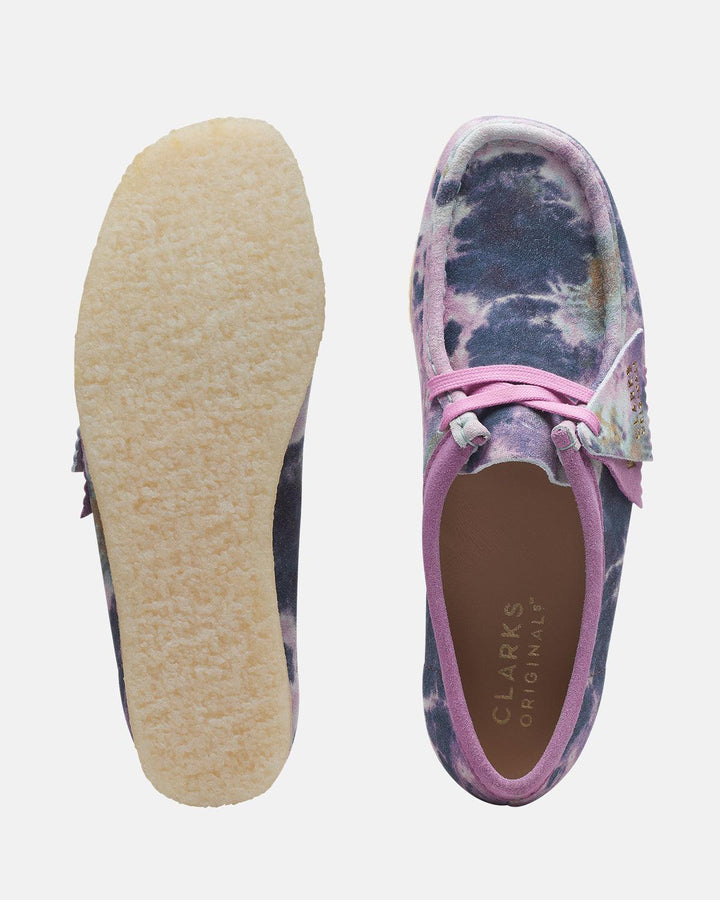 CLARKS ORIGINALS WOMENS WALLABEE SHOES MULTI TIE DYE-Designer Outlet Sales