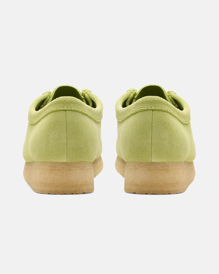 CLARKS ORIGINALS WOMENS WALLABEE SHOES PALE LIME SUEDE-Designer Outlet Sales