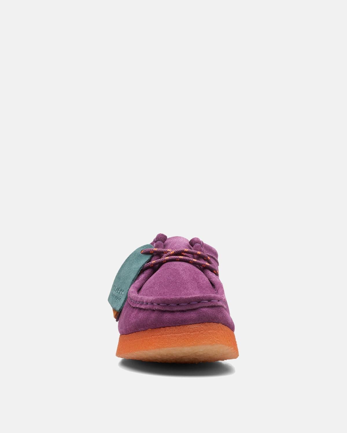 CLARKS ORIGINALS WOMENS WALLABEE SHOES PURPLE SUEDE COMBI – CLARKS-26168645-UK4 | Studio DOS by Designer Outlet Sales