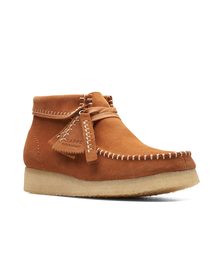 CLARKS ORIGINALS WOMENS WALLABEE STITCH BOOTS GINGER SUEDE GRADE B-Designer Outlet Sales