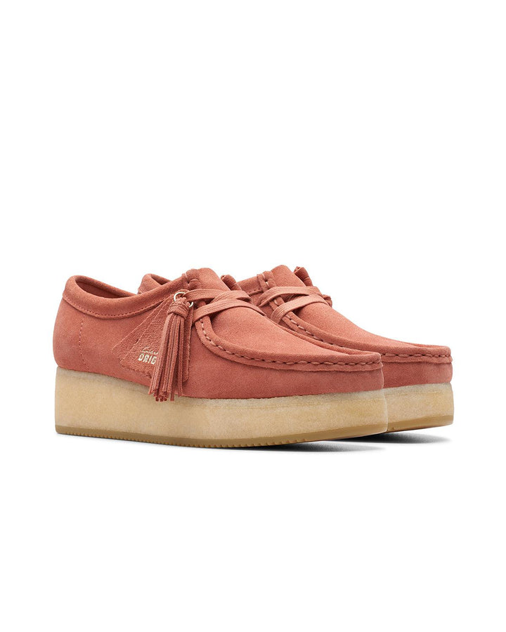 CLARKS ORIGINALS WOMENS WALLACRAFT BEE TERRACOTTA SUEDE-Designer Outlet Sales