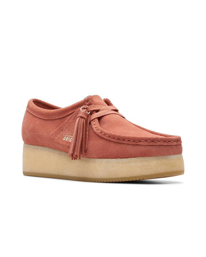 CLARKS ORIGINALS WOMENS WALLACRAFT BEE TERRACOTTA SUEDE-Designer Outlet Sales