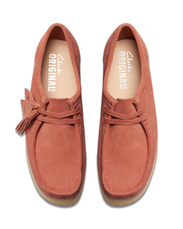 CLARKS ORIGINALS WOMENS WALLACRAFT BEE TERRACOTTA SUEDE-Designer Outlet Sales