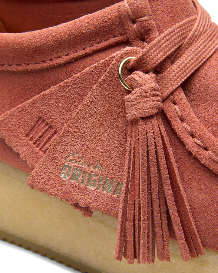 CLARKS ORIGINALS WOMENS WALLACRAFT BEE TERRACOTTA SUEDE-Designer Outlet Sales