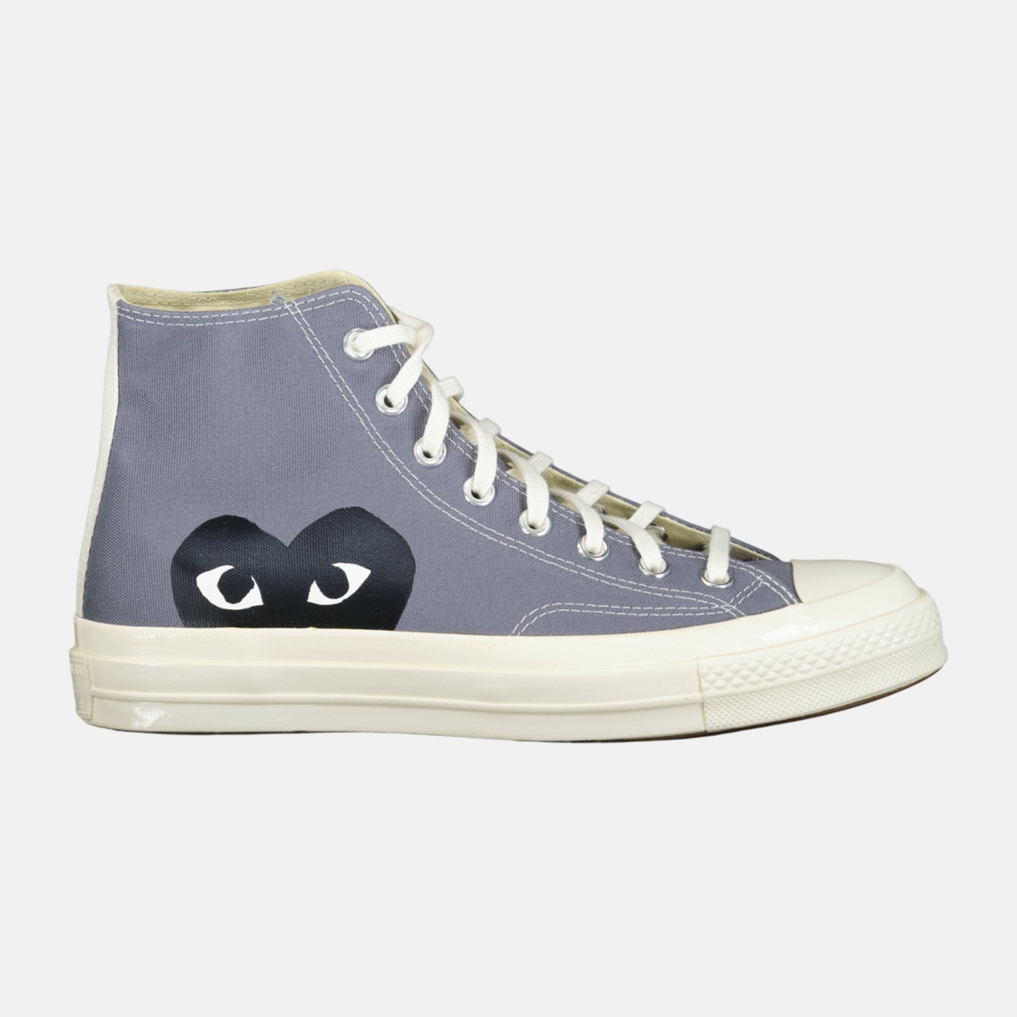 Comme Des Garcons Play X Converse 'Chuck Taylor' Trainers Grey – D7 | Studio DOS by Designer Outlet Sales