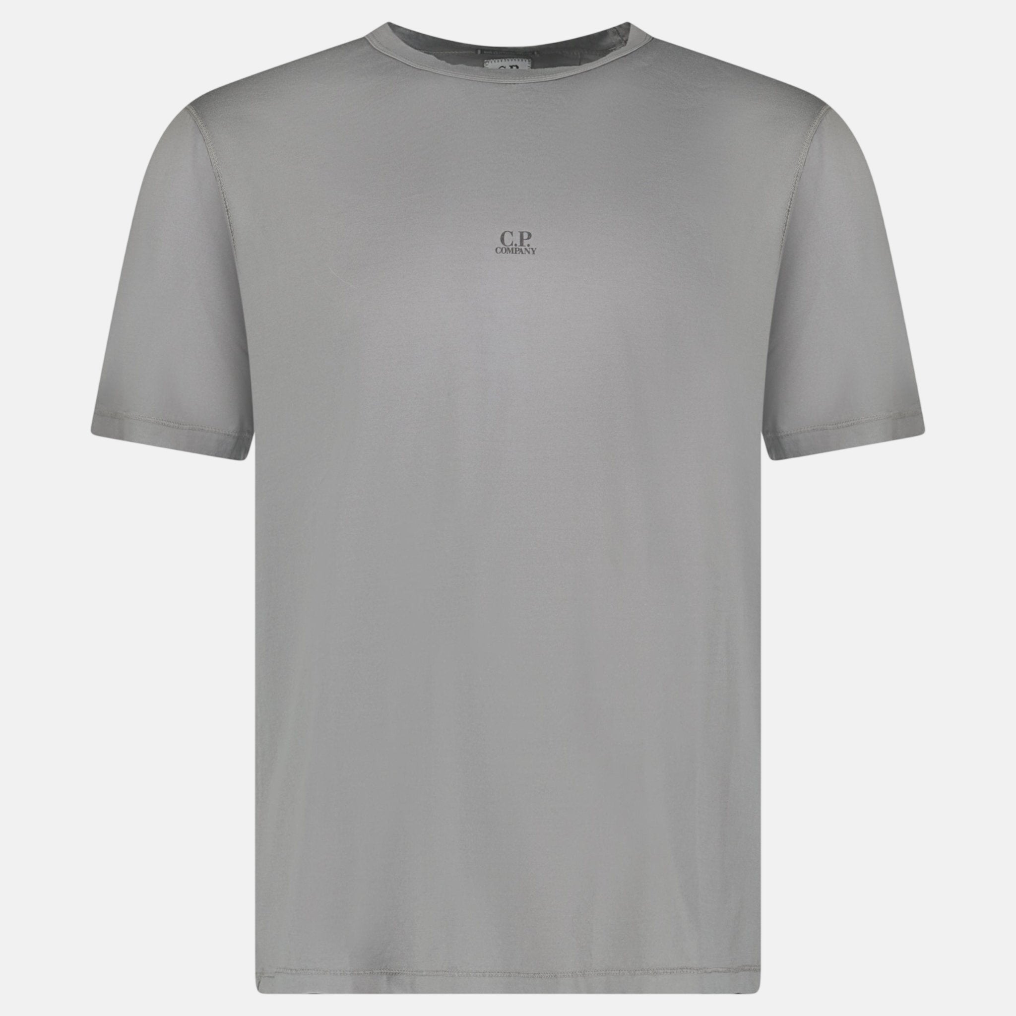 CP Company 70/2 Mercerised Jersey Logo Patch T-Shirt Grey – G2 | Studio DOS by Designer Outlet Sales
