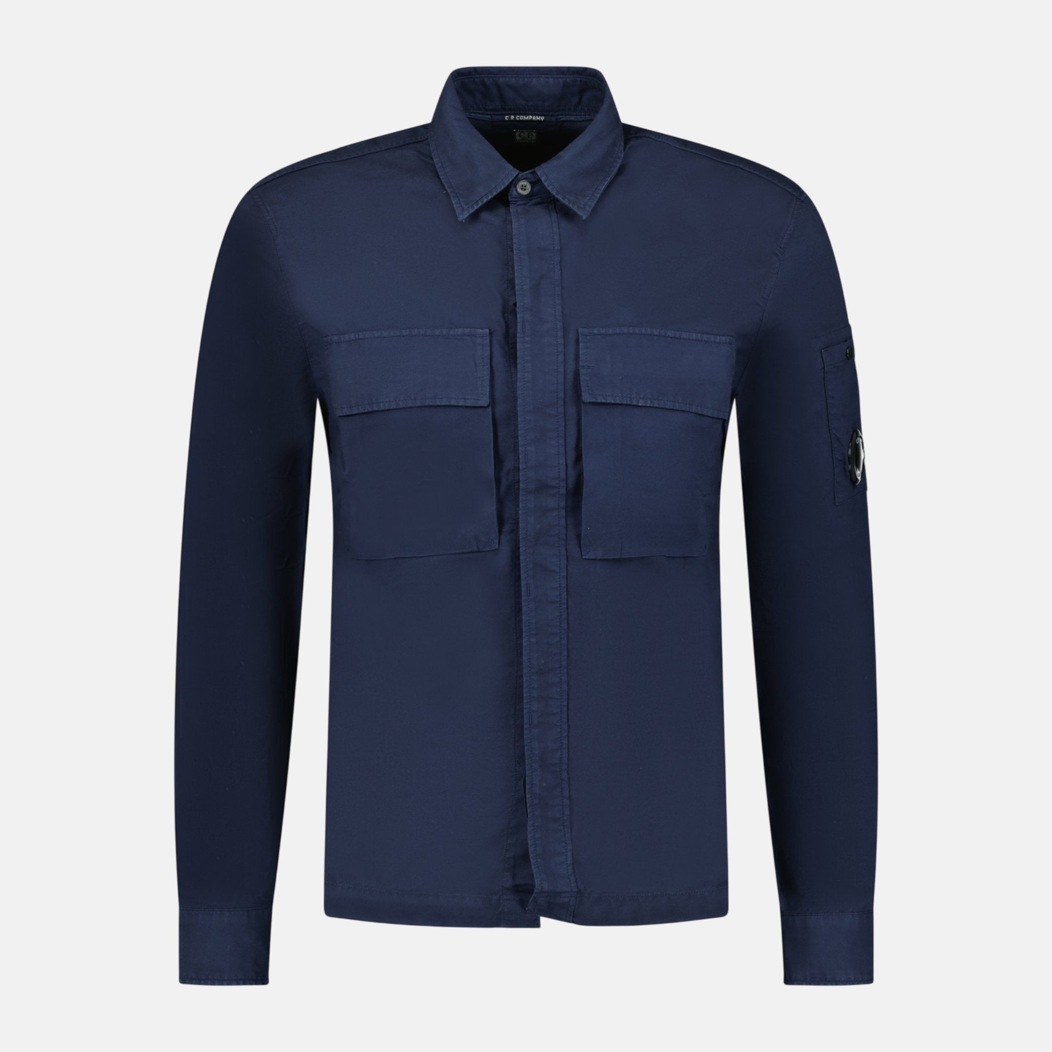 CP Company 'Broken Batavia' Zip Overshirt Navy – C40 | Studio DOS by Designer Outlet Sales