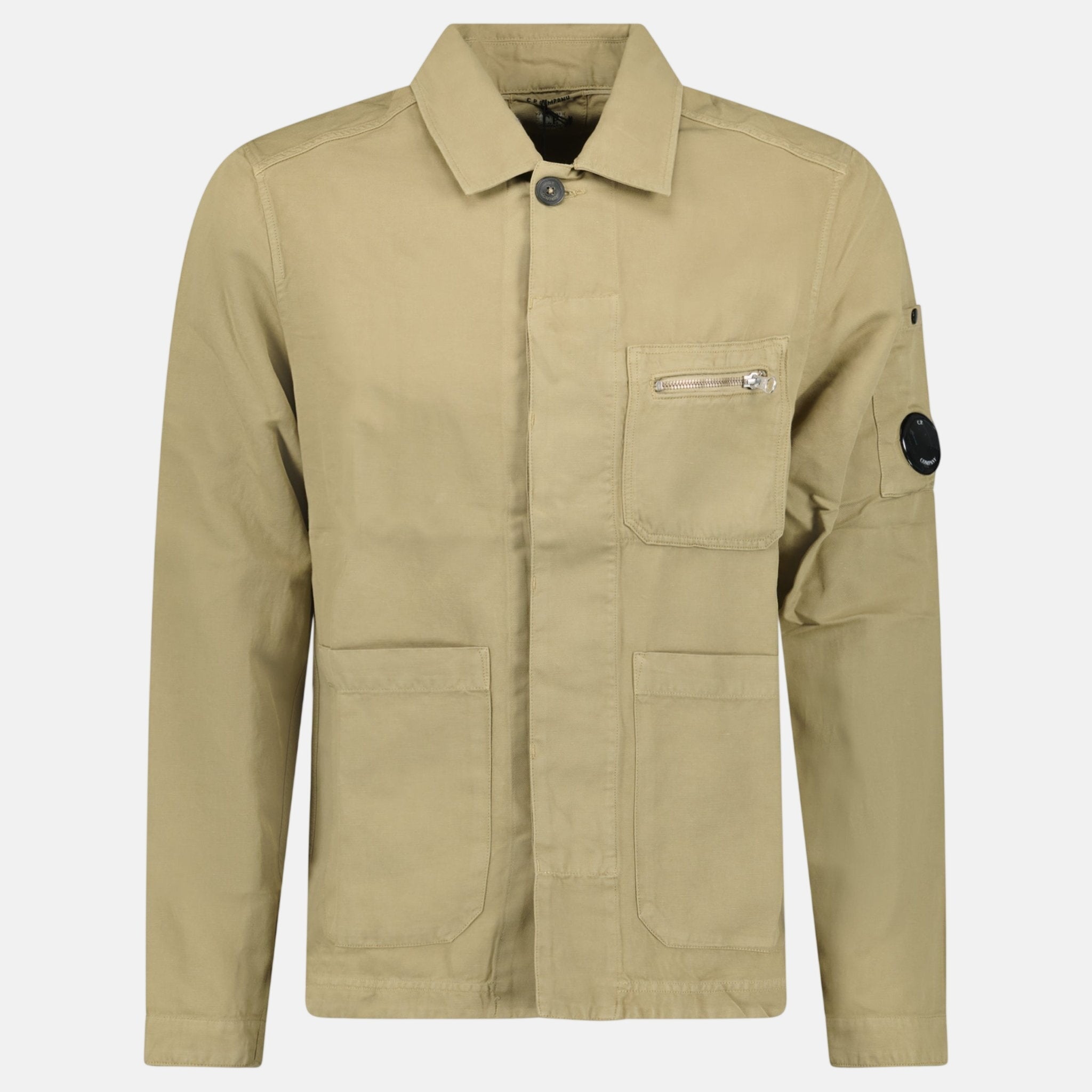 CP Company Cotton Linen Overshirt Tree House – C71 | Studio DOS by Designer Outlet Sales