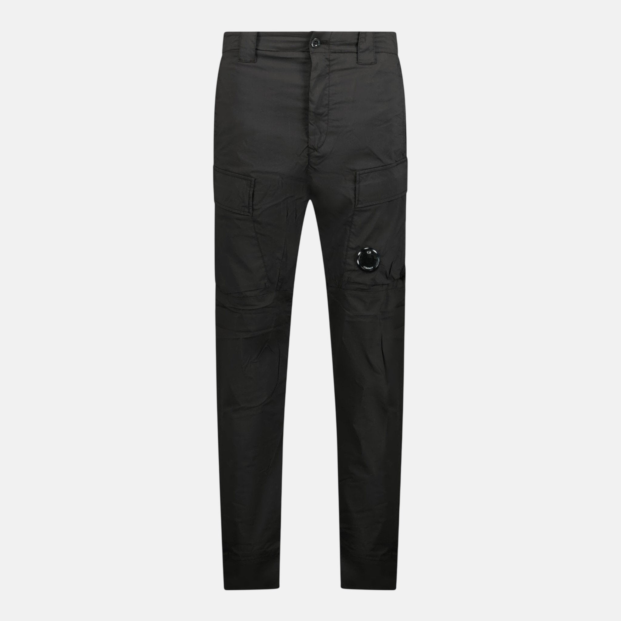 CP Company Cuffed 50 Fili Stretch Cargo Pants Black – A50 | Studio DOS by Designer Outlet Sales