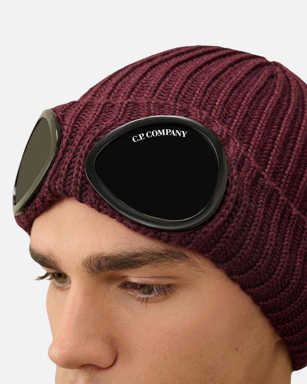 Knitted Hat Stone Island Hat With Goggles Men's Accessories: Hats