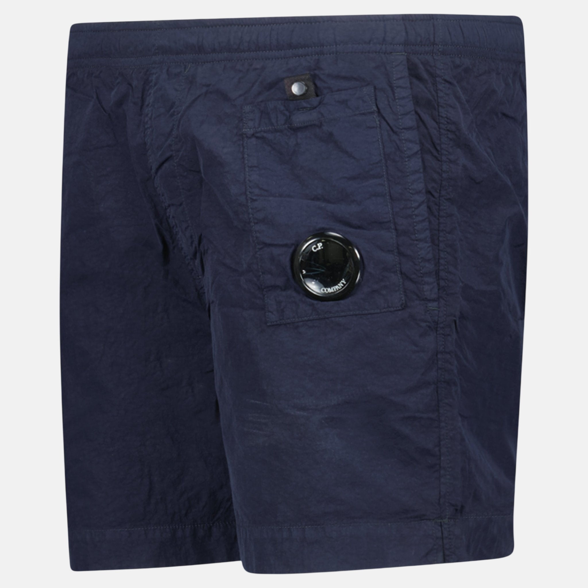 CP Company Flatt Nylon Lens - Detail Swim Shorts Navy – A28 | Studio DOS by Designer Outlet Sales