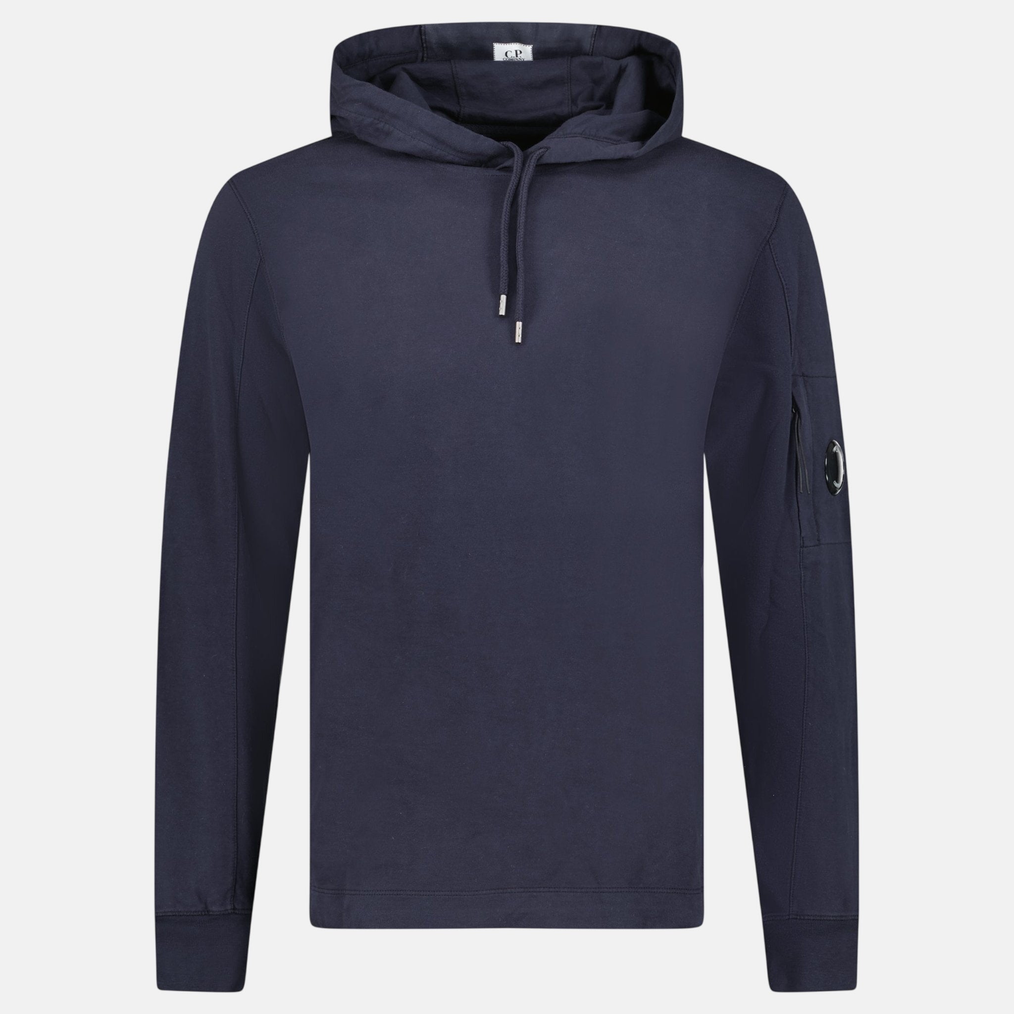 CP Company Hooded Lens Light Fleece Sweatshirt Midnight Blue – C8 | Studio DOS by Designer Outlet Sales