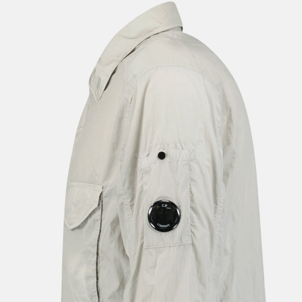 CP Company Lens Chrome Zip - Up Jacket Light Grey – A56 | Studio DOS by Designer Outlet Sales