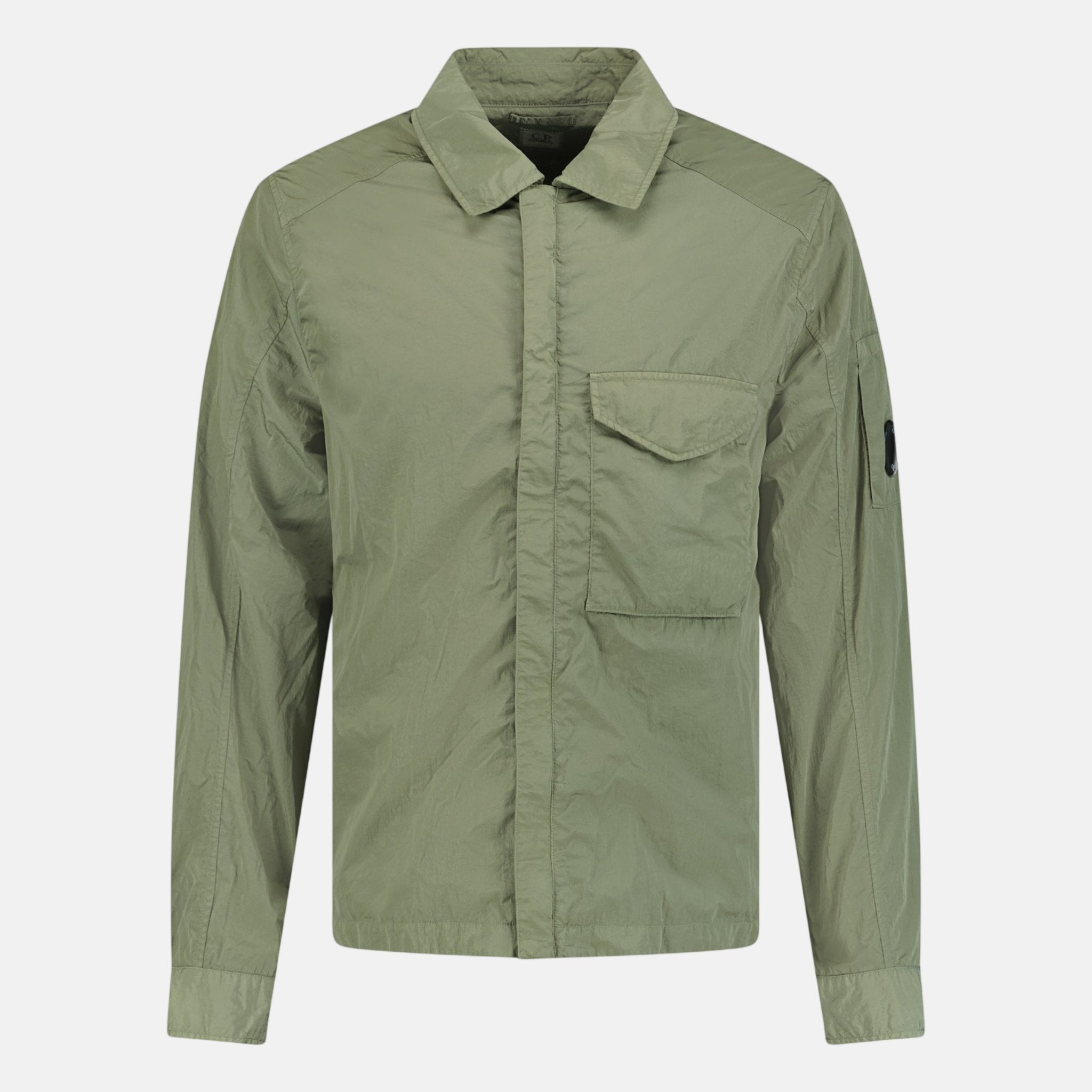 CP Company Lens Chrome Zip - Up Jacket Military Green – C90 | Studio DOS by Designer Outlet Sales