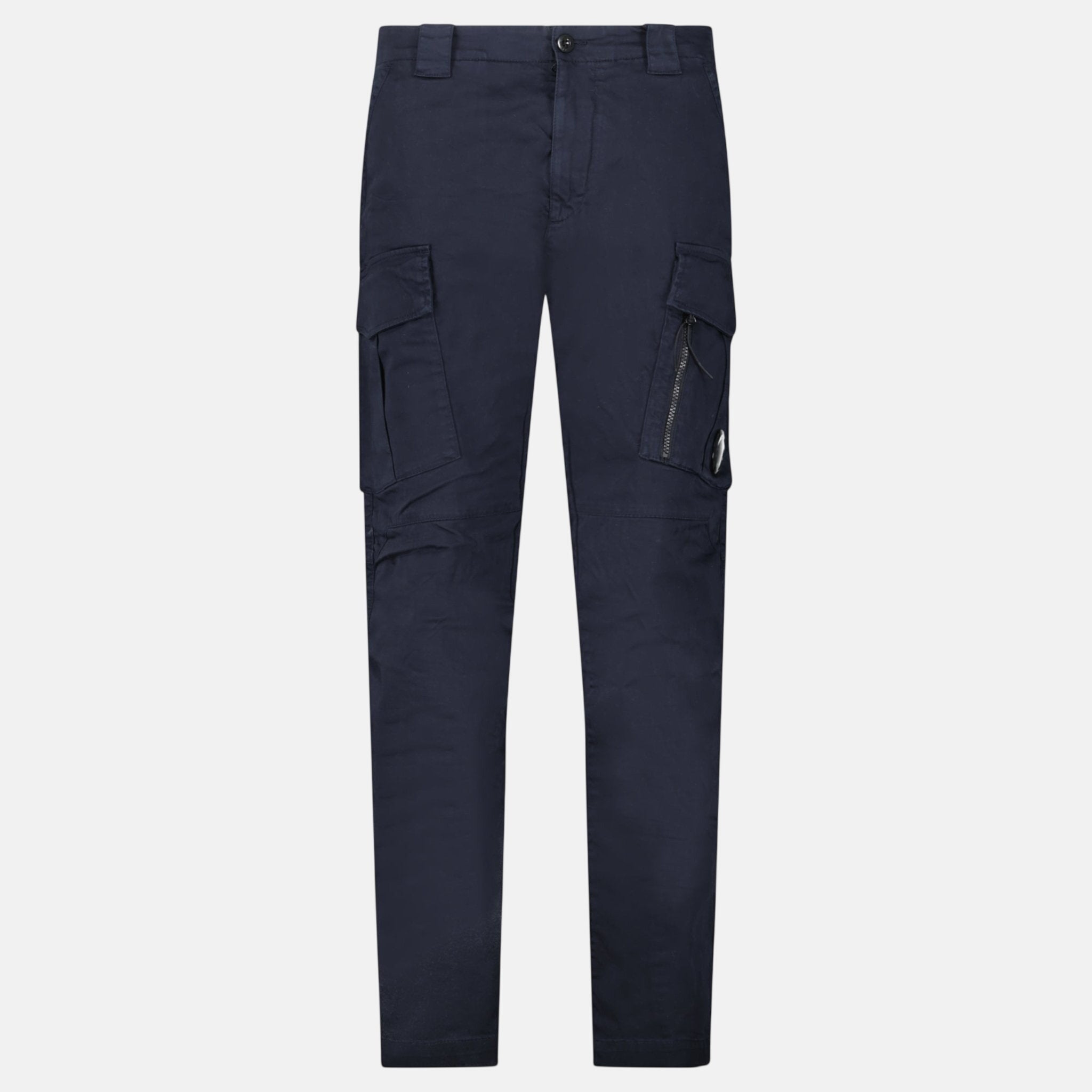 CP Company Lens Garment Dyed Ergonomic Cargo Pants Navy – sku-57117494411645 | Studio DOS by Designer Outlet Sales