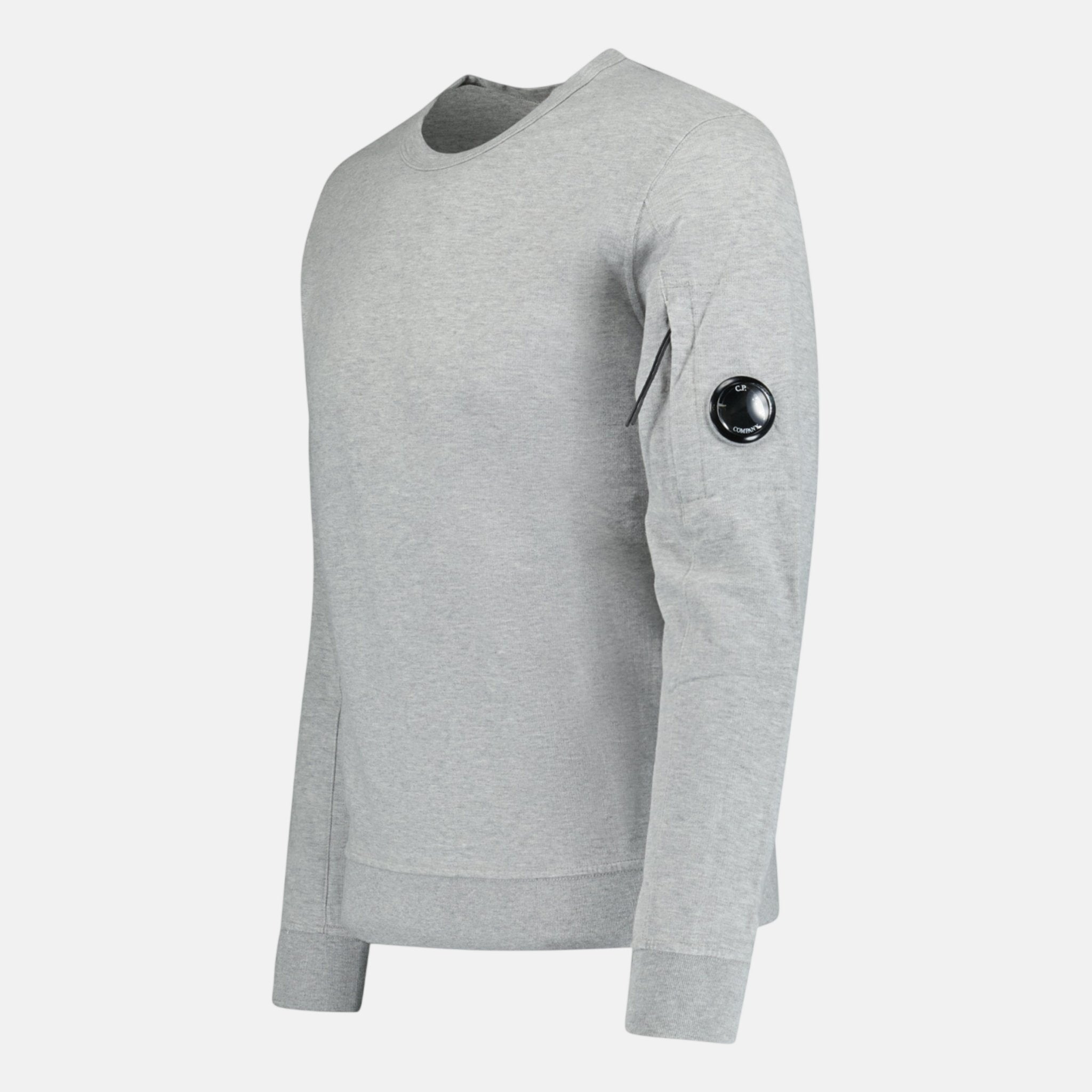 CP Company Lens Light Fleece Sweatshirt Grey – O8 | Studio DOS by Designer Outlet Sales