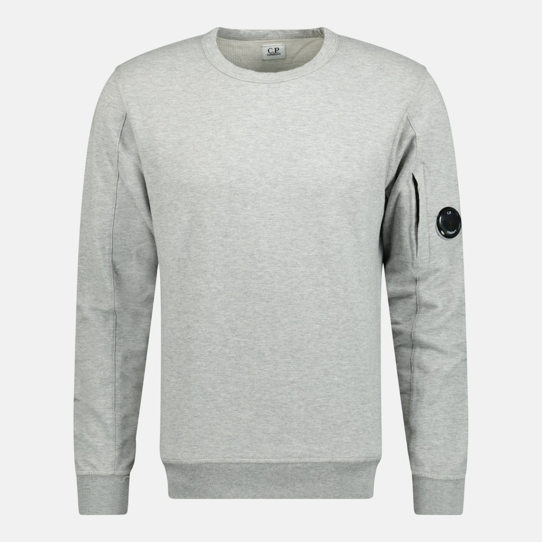 CP Company Lens Light Fleece Sweatshirt Grey – O8 | Studio DOS by Designer Outlet Sales